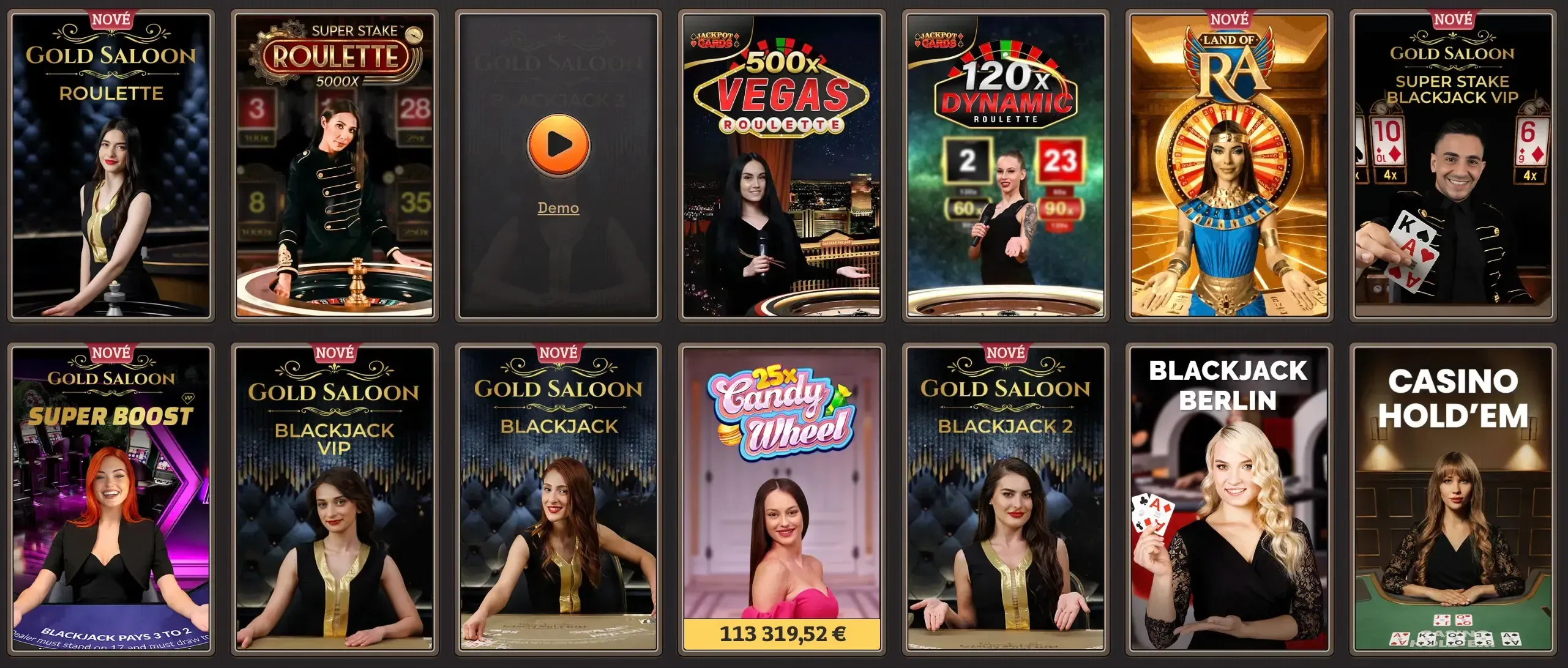 Živé kasino v Spinboss